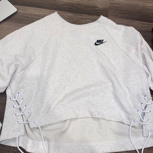 Nike Cropped Laceup Pullover